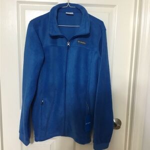 Columbia Blue Fleece Jacket Boys XL (18-20)